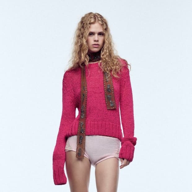 자라 러스틱 니트 스웨터