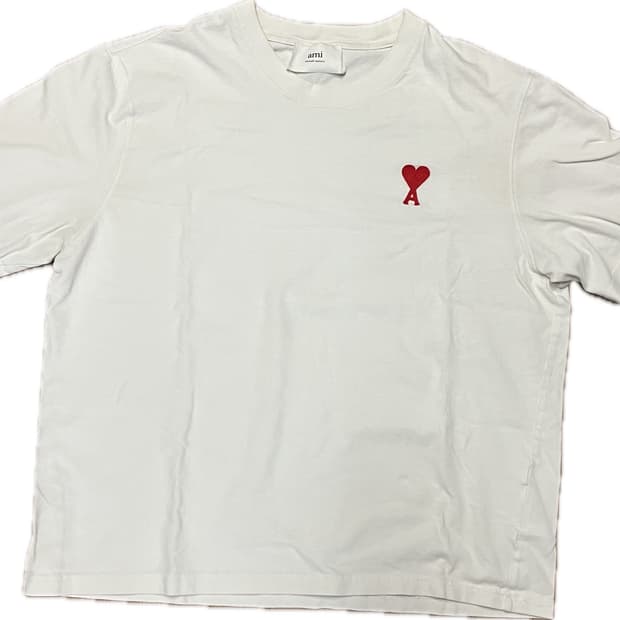 아미 스몰 로고 반팔티