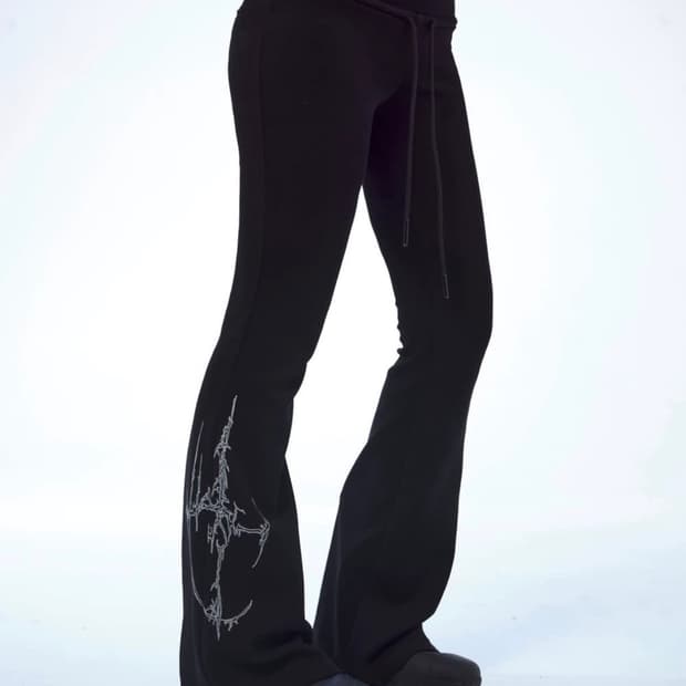 Thorn Cross Flare Pants