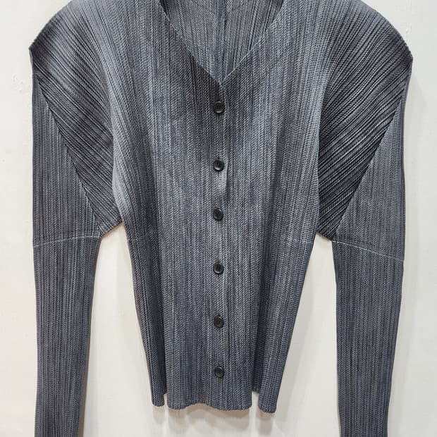 플리츠플리즈 플리츠 가디건&셔츠  그레이 3사이즈