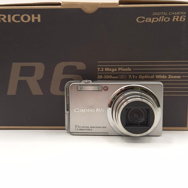 센서먼지🥺 한국어지원 풀박🤍 리코 Caplio R6 실버