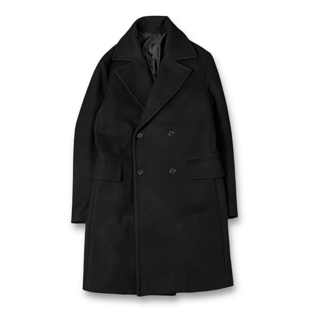 에잇세컨즈 블랙 더블 코트 L