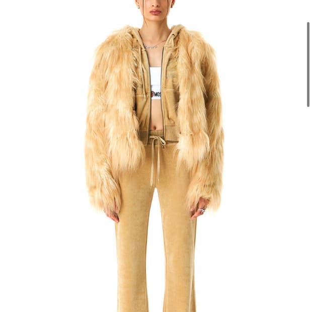 BADEE Hairy Faux Fur Jacket