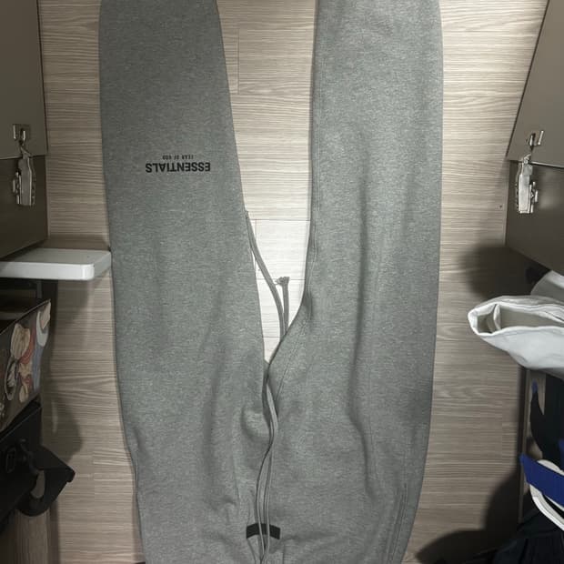 피어오브갓 에센셜 바지 스웻팬츠 오트밀색 사이즈 m