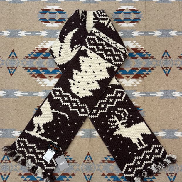 [OS] 빔즈 플러스 노르딕 패턴 자카드 머플러