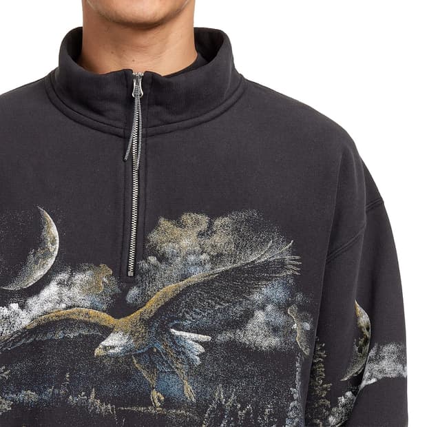 ROA 26SS EAGLE HALF ZIP SWEATSHIRT XL