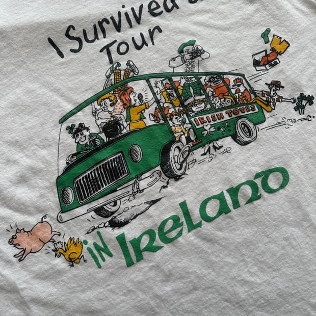 90s 싱글스티치 Hanes Ireland Souvenir T-Shirt