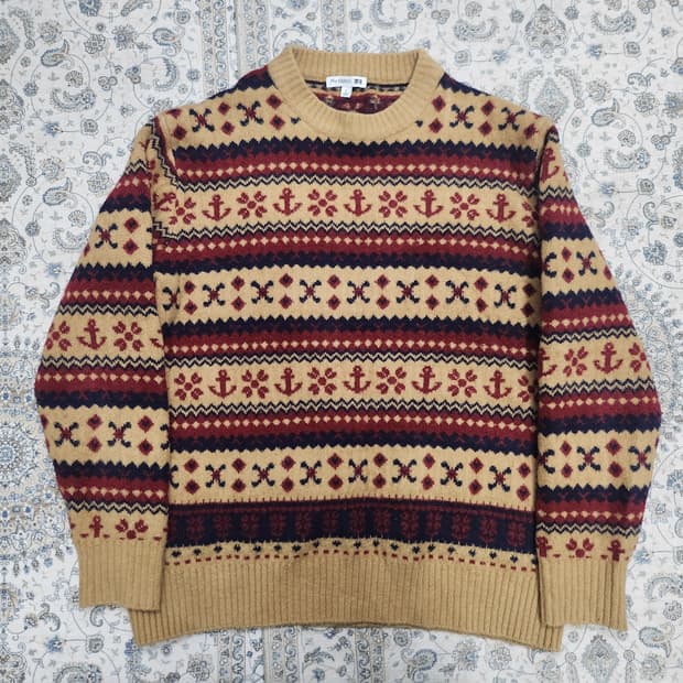 유니클로 X JW앤더슨 페어아일 니트 L