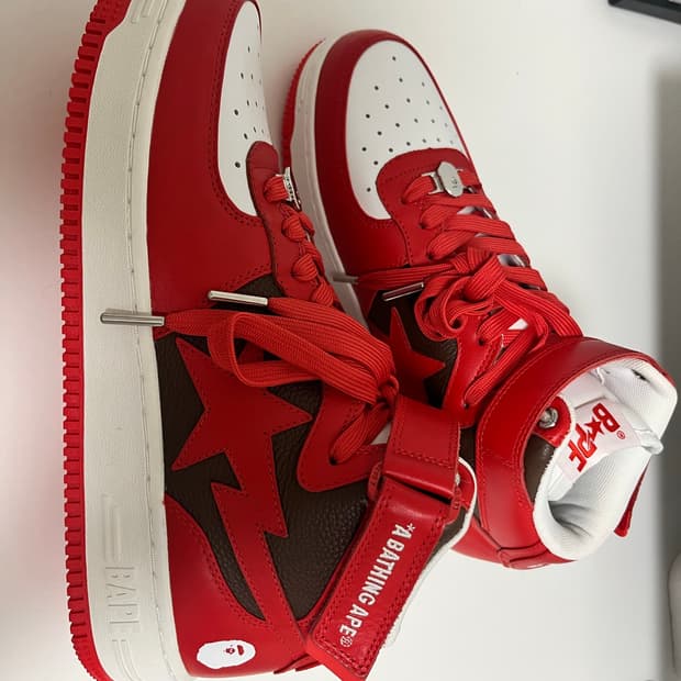 BAPE STA MID #2 Red Brown White
