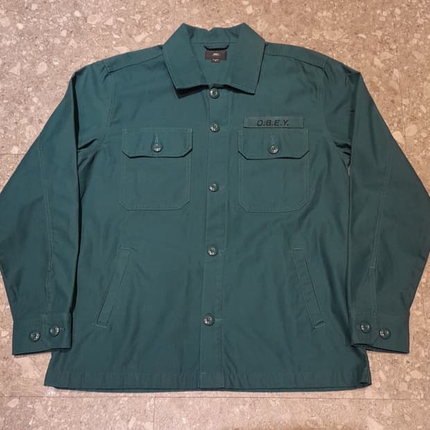 💥오베이 워크 셔츠자켓 그린 (M)