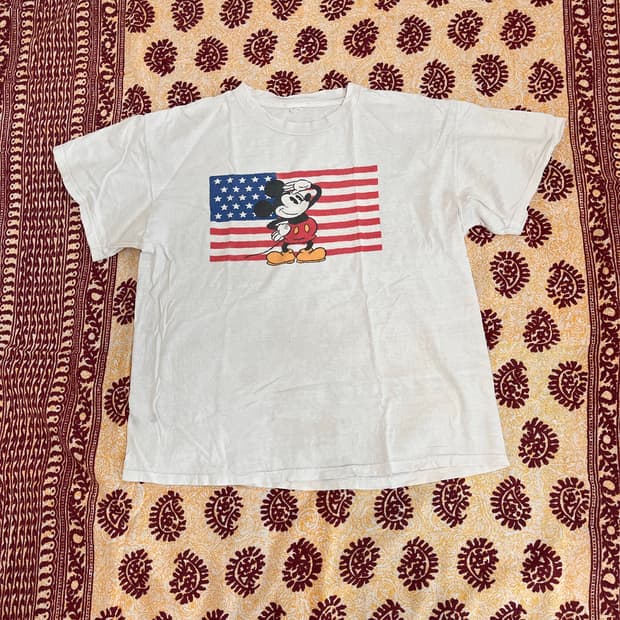 00s  미키마우스 성조기 T-sirts