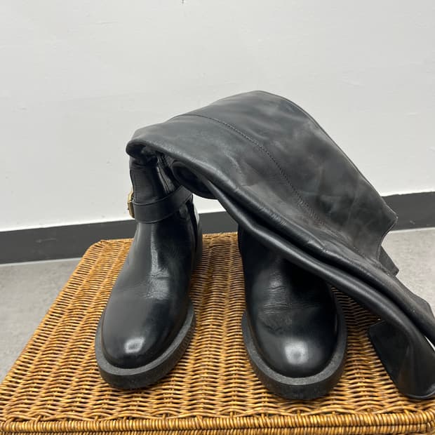 Zara 롱부츠 블랙 240 38
