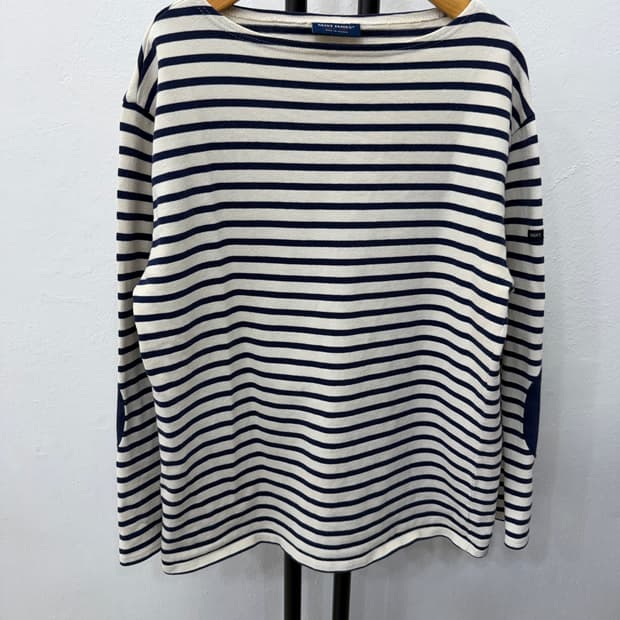 정품) 세인트제임스 여성 엠보패치 티셔츠 40