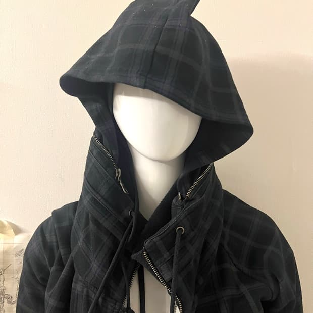 Tartan Bono Zip Jacket y2k indie sleaze