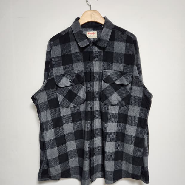 랭글러Wrangler  체크 플란넬 셔츠 L - S133