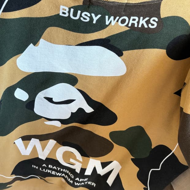 베이프 황계 후드집업