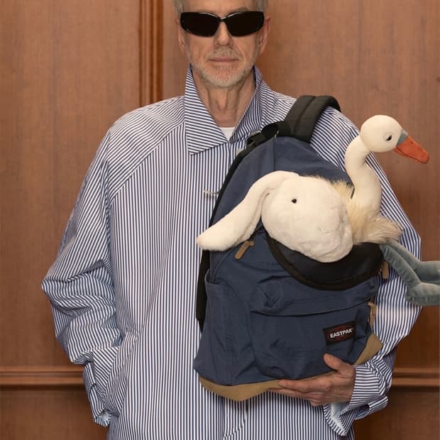 [배송지변경] 에스티유 X 이스트팩 패디드 파커 80's 네이비 XL