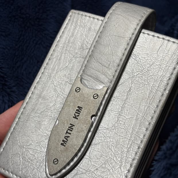 마뗑킴 아코디언 네클리스 지갑 실버