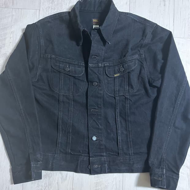 RRL LOT 271 블랙 흑청 데님 구형 멕시코산 M