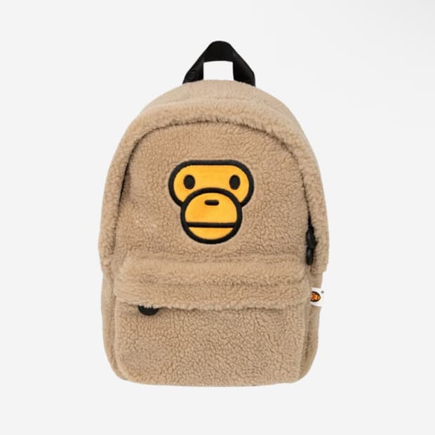 베이프 베이비 마일로 퍼 미니 백팩 베이지