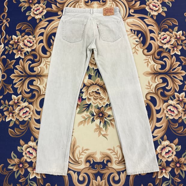 (30)리바이스 Levis 501 그레이 데님팬츠(made in uk)