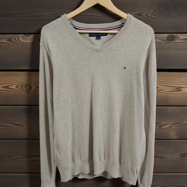 105)Tommy 타미 힐피거 니트 베이지