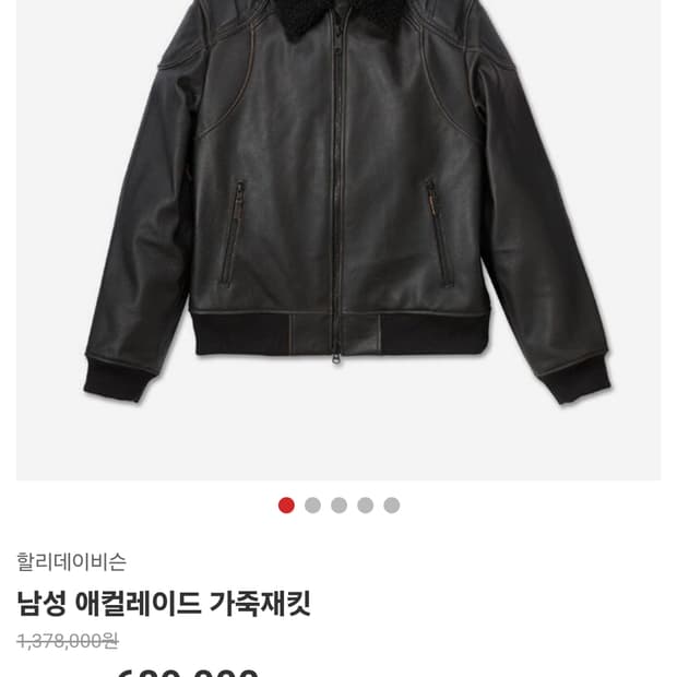 할리 데이비슨 레더 자켓 