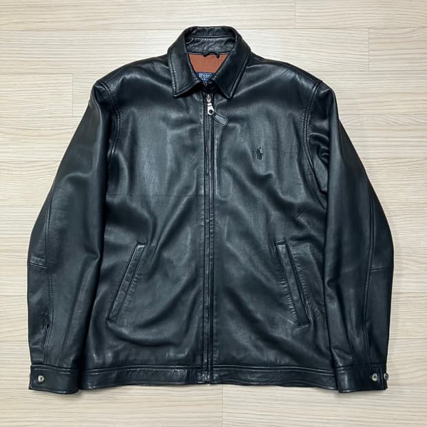 [Polo] 90s 폴로 랄프로렌 램스킨 양가죽 자켓 블랙