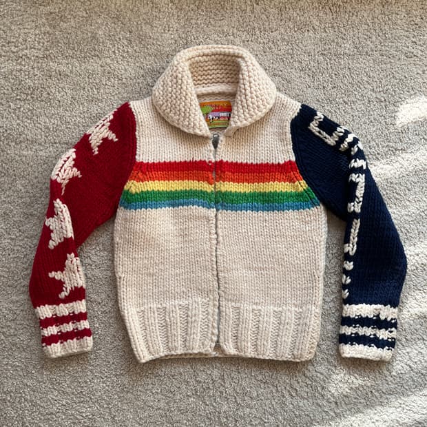 히스테릭 글래머 오존 커뮤니티 아카이브 카우틴 니트 스웨터 자켓