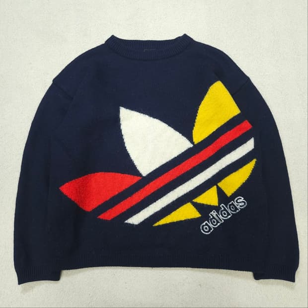 90s 아디다스 트레포일 니트 105