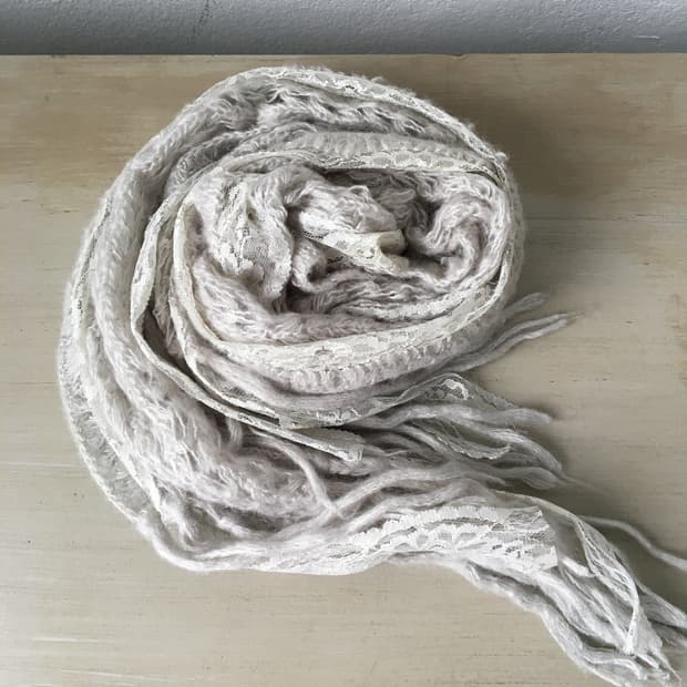 lace trimming net muffler