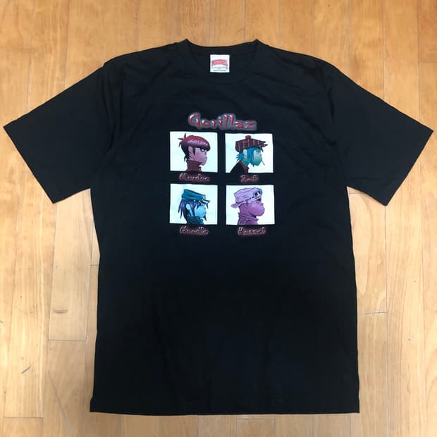 Michael 고리ㄹ라즈 Gorillaz 블랙 반팔 티셔츠 XL