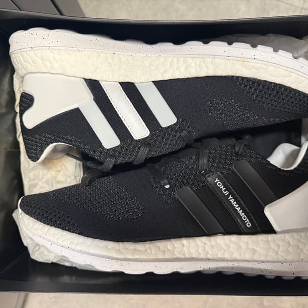 y3 퓨어부스트zg 니트 코어블랙 260