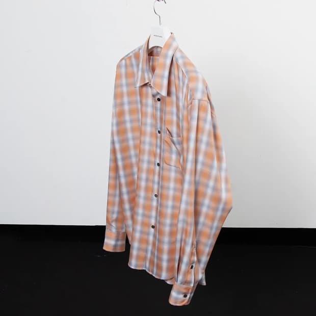 원포켓 셔츠 옴브레 오렌지 2size