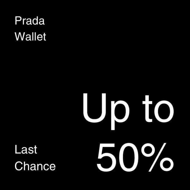 [급매][풀박] PRADA Black Leather Wallet