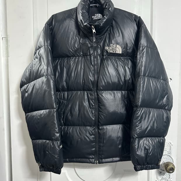 노스페이스 700 눕시 유광 블랙