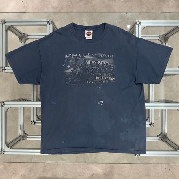 Harley-Davidson “HEROES” Blue T-shirt