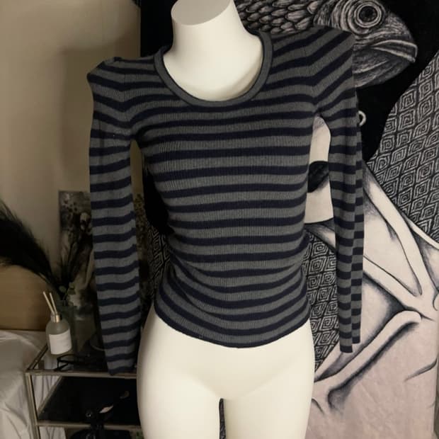 vintage striped sleeves
