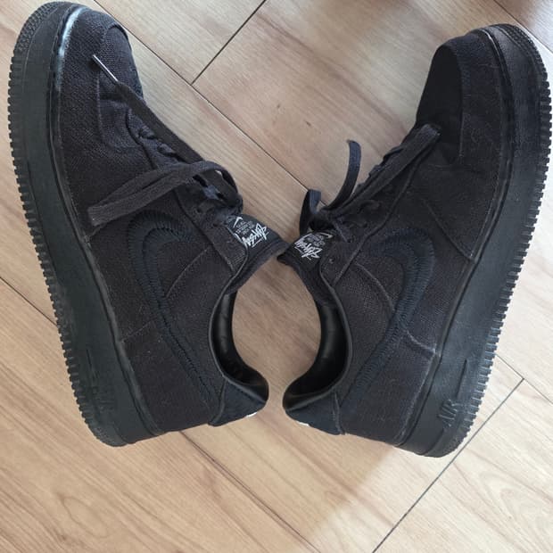 나이키x스투시 포스 로우 블랙 265