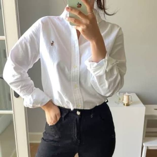 폴로랄프로렌 멀티포니 화이트셔츠