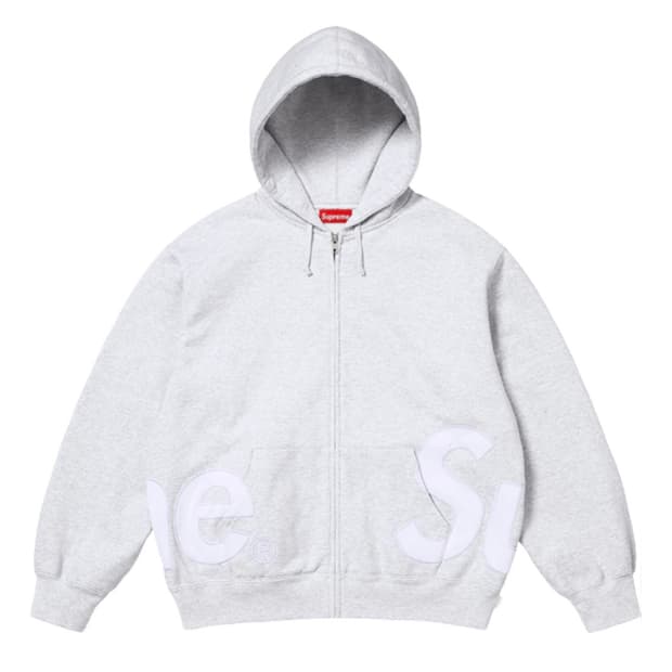 슈프림 빅 로고 집업 후드 M사이즈