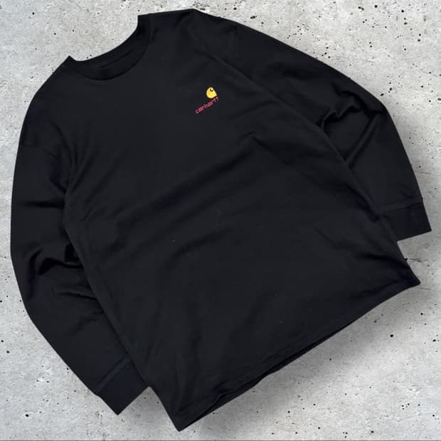 [XL] 칼하트 WIP 블랙 긴팔 티셔츠 C533