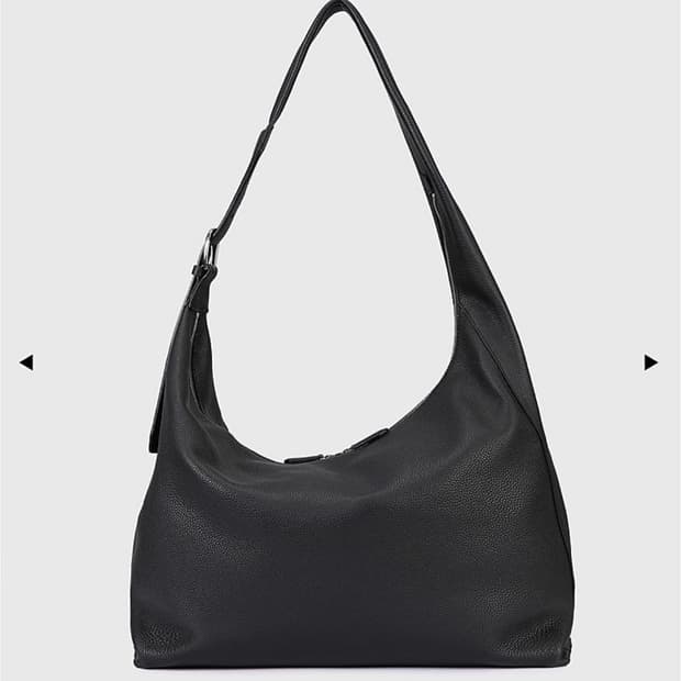 토니웩 소프트 그레인 레더 커브 숄더백