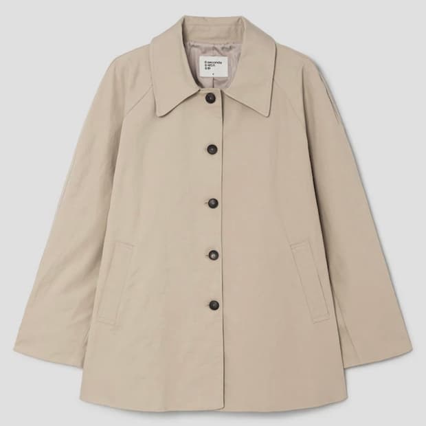 에잇세컨즈  하프 트렌치 코트  