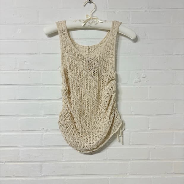 jpn vintage Net knit top