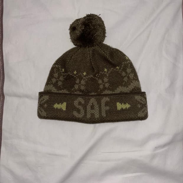 safarispot_S.T.C. SAF POM BEANIE (KHAKI)