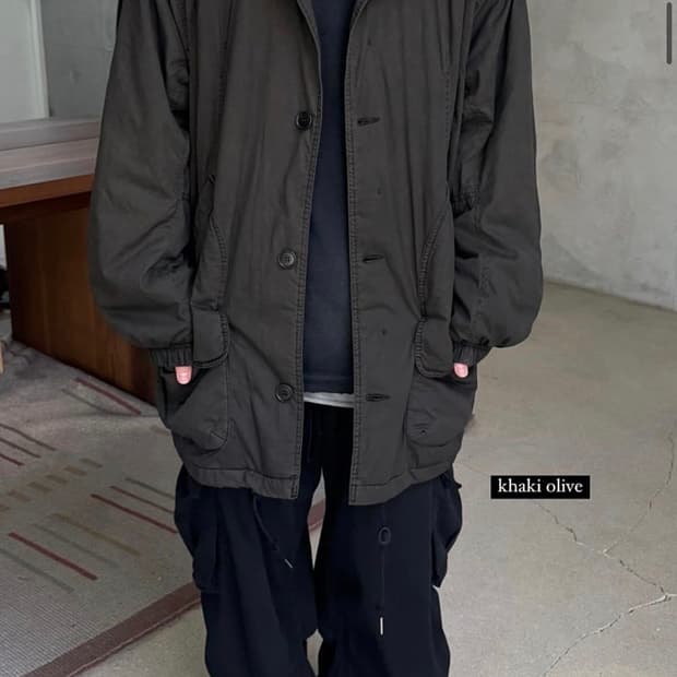 폴리테루 24fw 헌트코트 카키올리브 4