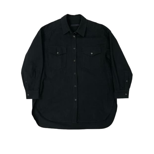 Juun.J 오버핏 울 셔츠