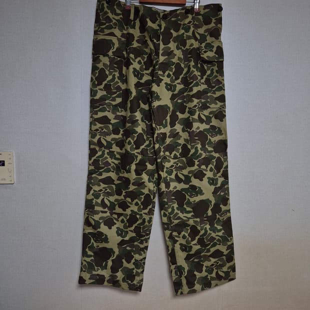 밀리터리 트윌코튼 더블니 덕카모 팬츠