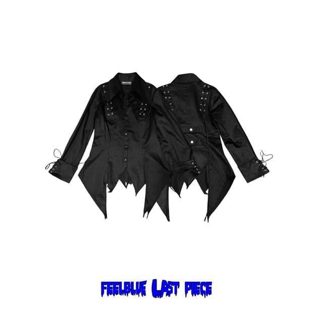 BODY LINE Gothic Lace-Up detail shirts